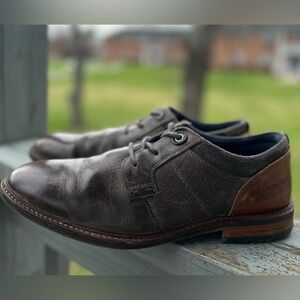 BULLBOXER Everson US 11 EU 44 Genuine Leather Lace Up Brown Oxford Portugal Shoe